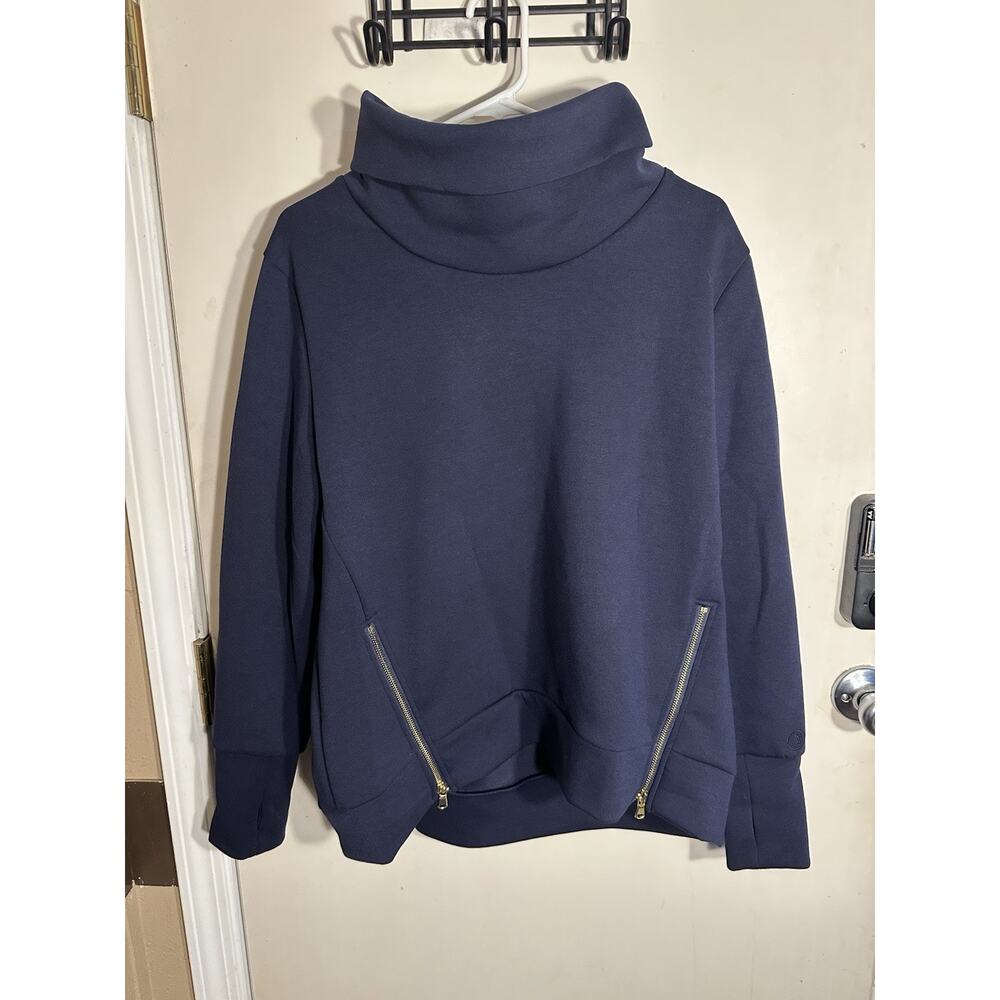 Addison Bay Tuckernuck Navy Blue Everyday Pullover Sweatshirt SZ L